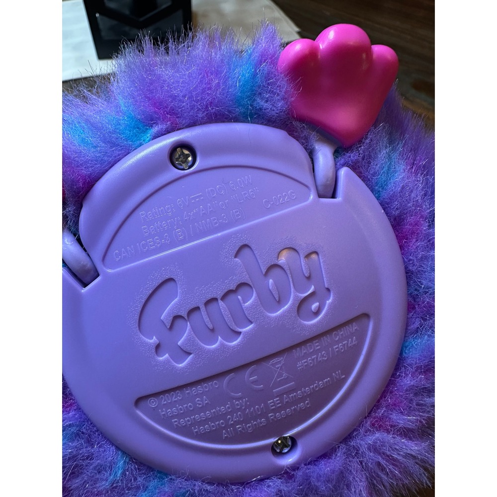 Hasbro Furby 2023 Interactive Plush Purple Blue Light Up Ears F6743 F6744 Works - Picture 6 of 8